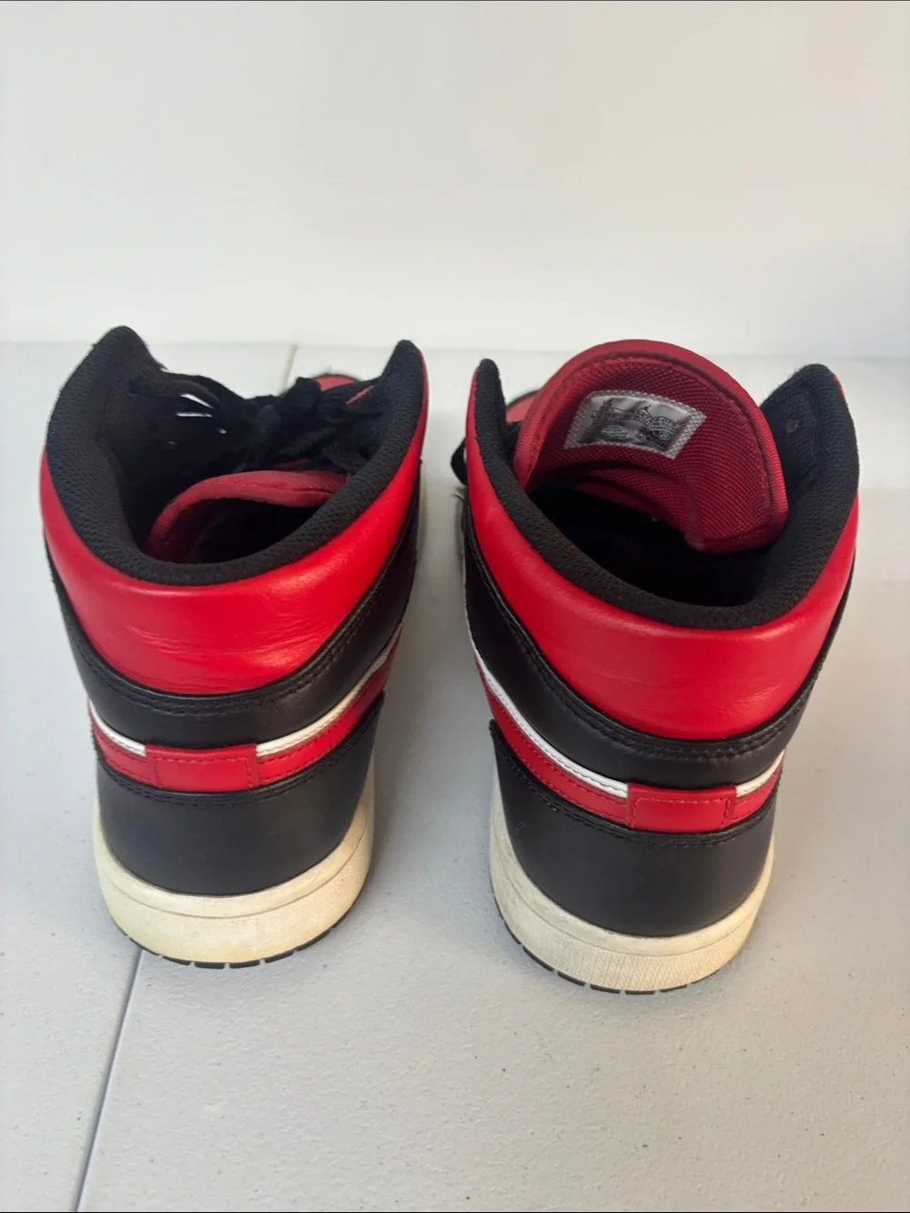 Jordan Men's High-Top Sneakers - Black/Red/White